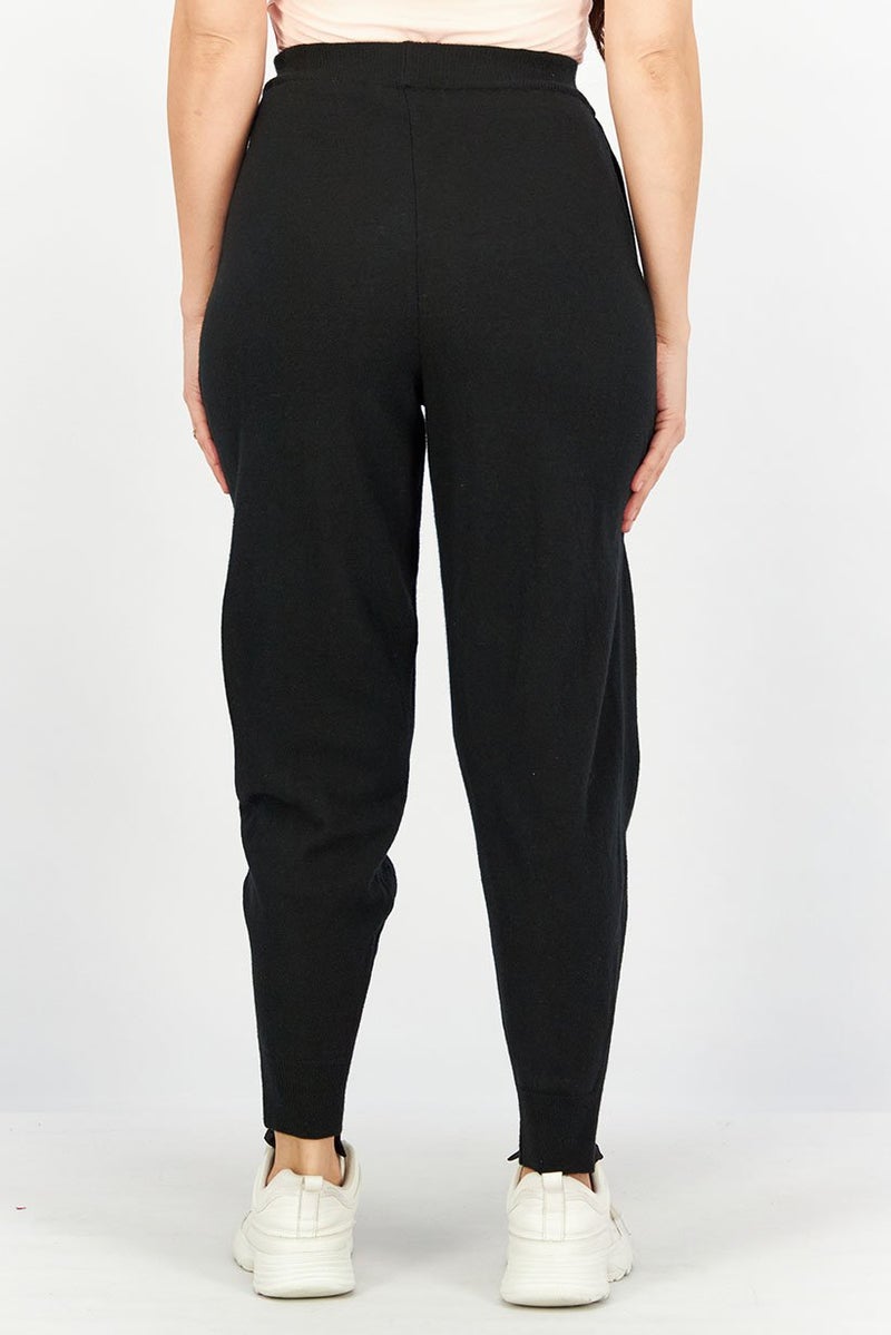 STELLA MCCARTNEY Women Regular Fit Solid Pull On Sweat Pants, Black - Image 2